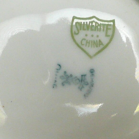 Vintage Silverite China Colonial Pattern Luster Spoon Rest - Picture 4 of 5